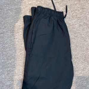 Black scrub pants